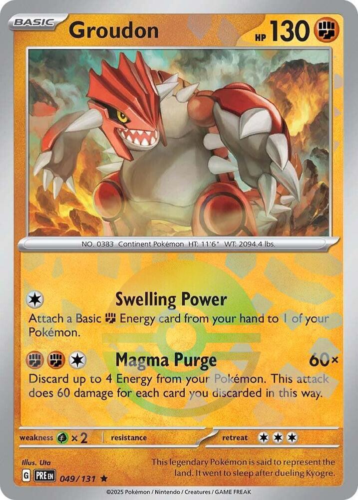 Groudon (049/131) (Poke Ball Pattern) [Scarlet & Violet: Prismatic Evolutions] | Fandemonia Ltd
