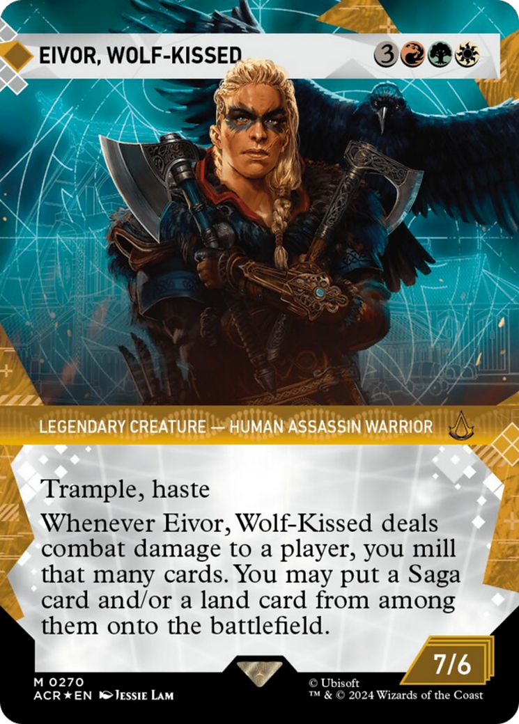 Eivor, Wolf-Kissed (Showcase) (Textured Foil) [Assassin's Creed] | Fandemonia Ltd