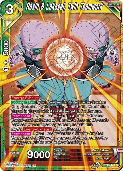 Rasin & Lakasei, Twin Teamwork (BT15-149) [Saiyan Showdown] | Fandemonia Ltd