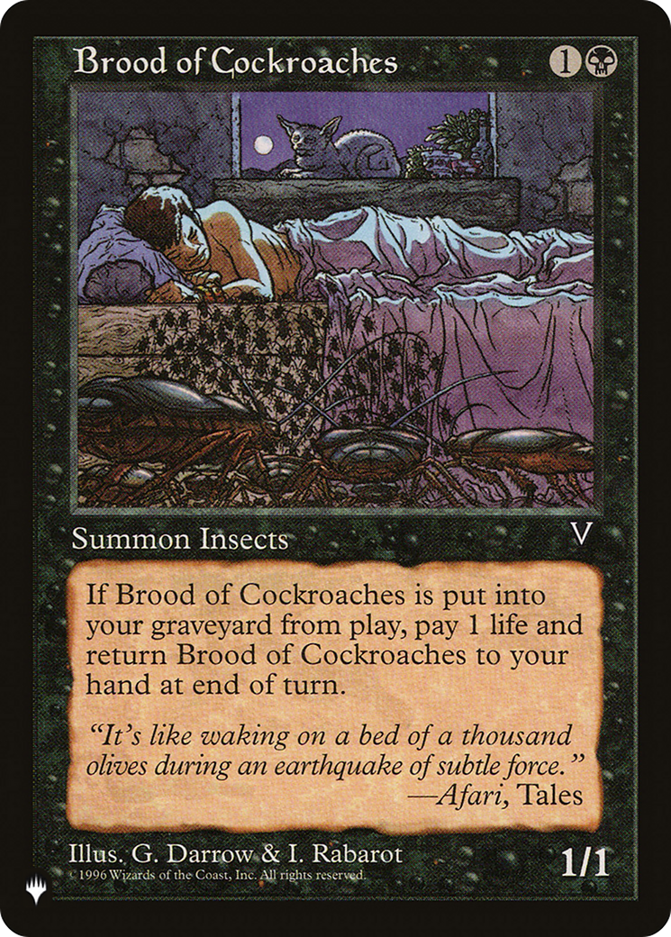 Brood of Cockroaches [The List] | Fandemonia Ltd