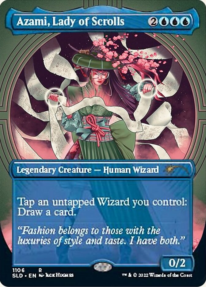 Azami, Lady of Scrolls (Borderless) [Secret Lair Drop Series] | Fandemonia Ltd