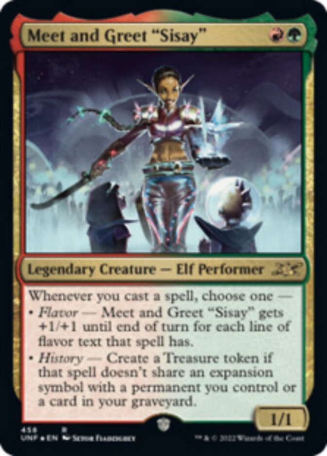 Meet and Greet "Sisay" (Galaxy Foil) [Unfinity] | Fandemonia Ltd