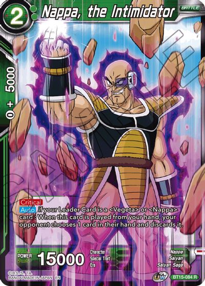 Nappa, the Intimidator (BT15-084) [Saiyan Showdown] | Fandemonia Ltd
