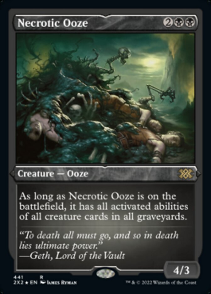 Necrotic Ooze (Foil Etched) [Double Masters 2022] | Fandemonia Ltd