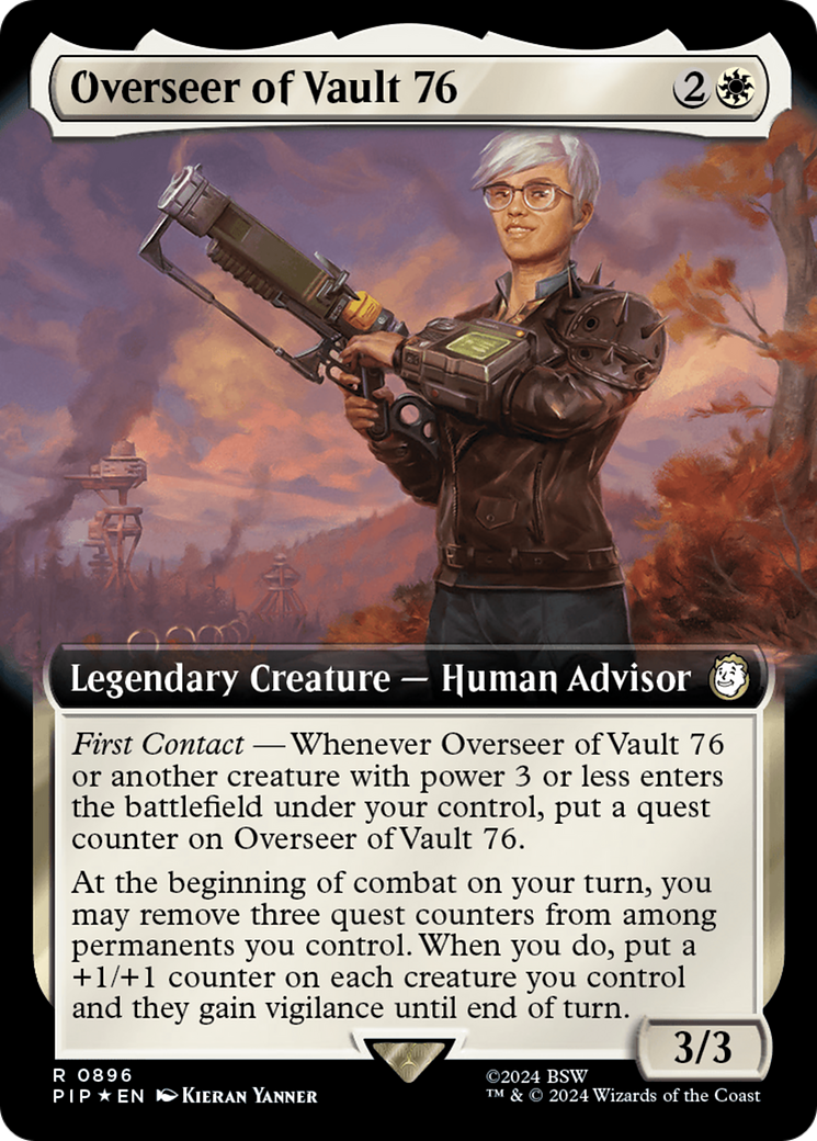 Overseer of Vault 76 (Extended Art) (Surge Foil) [Fallout] | Fandemonia Ltd