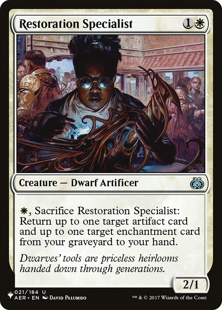 Restoration Specialist [The List] | Fandemonia Ltd
