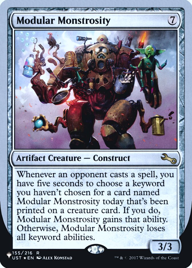 Modular Monstrosity (Unfinity Foil Edition) [The List] | Fandemonia Ltd