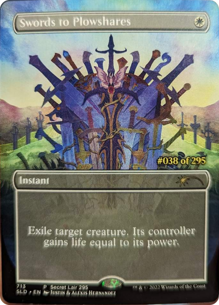 Swords to Plowshares (Serial Numbered) [Secret Lair Drop Series] | Fandemonia Ltd