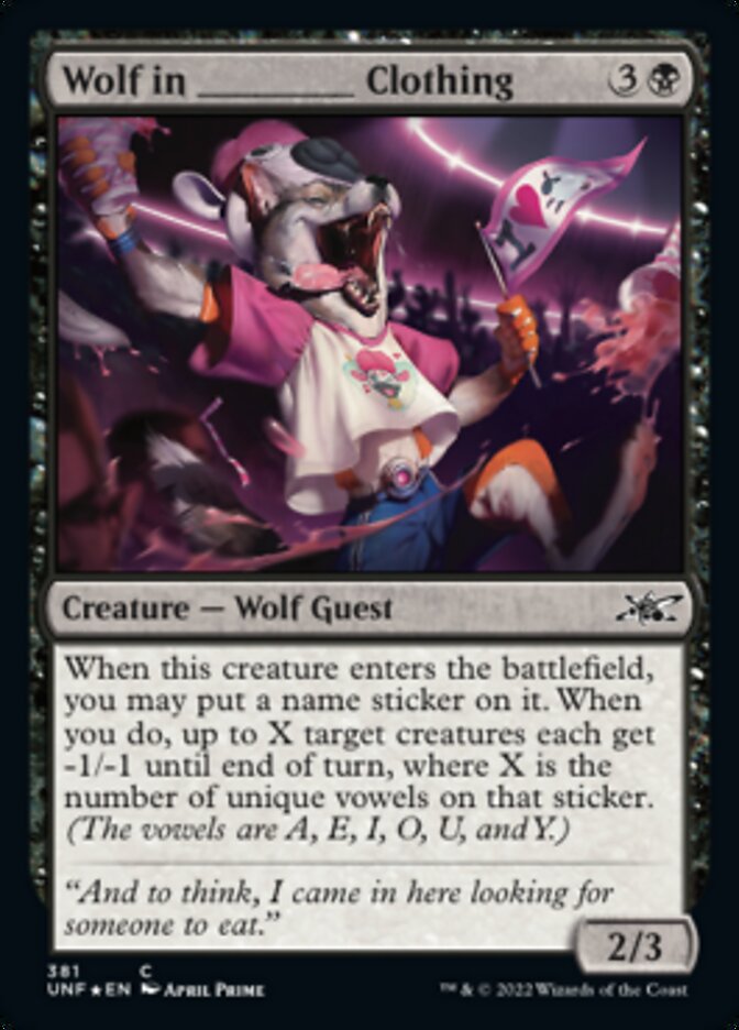Wolf in _____ Clothing (Galaxy Foil) [Unfinity] | Fandemonia Ltd