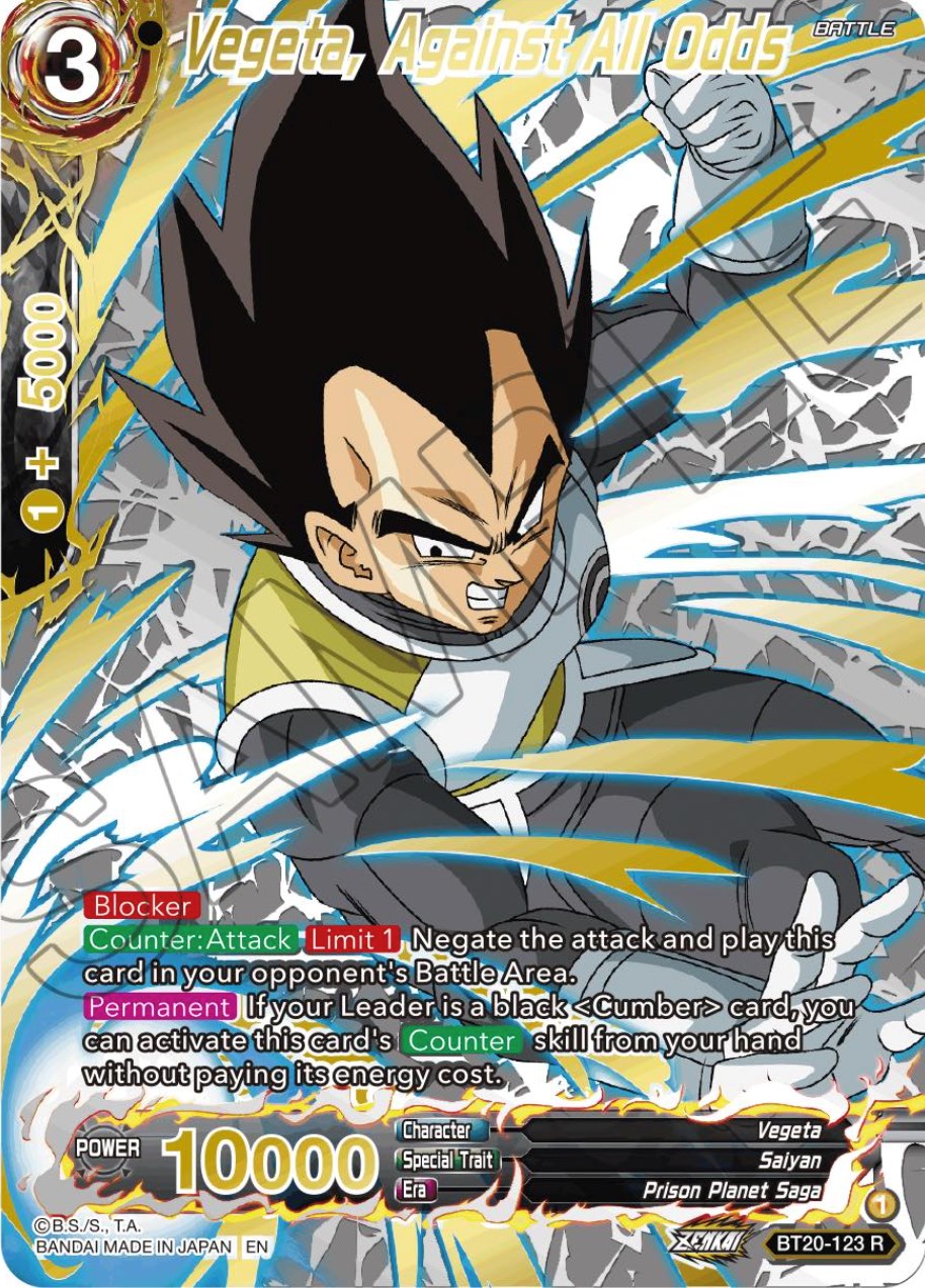 Vegeta, Against All Odds (Gold-Stamped) (BT20-123) [Power Absorbed] | Fandemonia Ltd