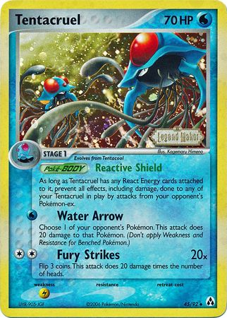 Tentacruel (45/92) (Stamped) [EX: Legend Maker] | Fandemonia Ltd