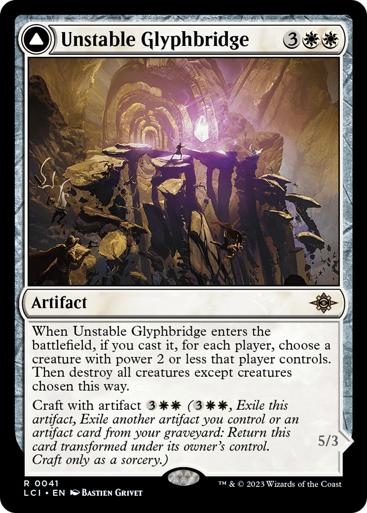 Unstable Glyphbridge // Sandswirl Wanderglyph [The Lost Caverns of Ixalan] | Fandemonia Ltd