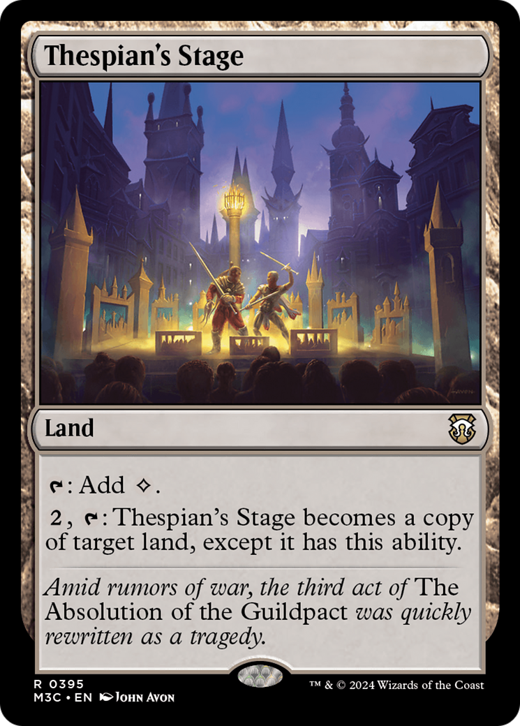 Thespian's Stage (Ripple Foil) [Modern Horizons 3 Commander] | Fandemonia Ltd