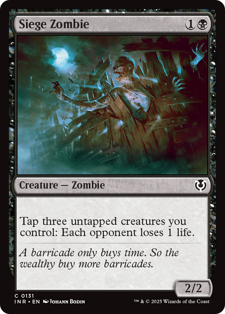 Siege Zombie [Innistrad Remastered] | Fandemonia Ltd