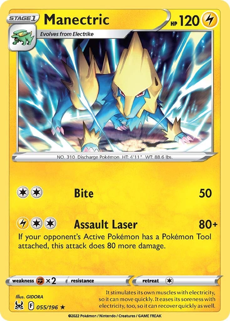 Manectric (055/196) [Sword & Shield: Lost Origin] | Fandemonia Ltd