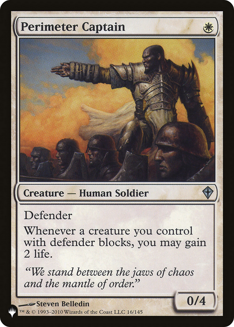 Perimeter Captain [The List] | Fandemonia Ltd
