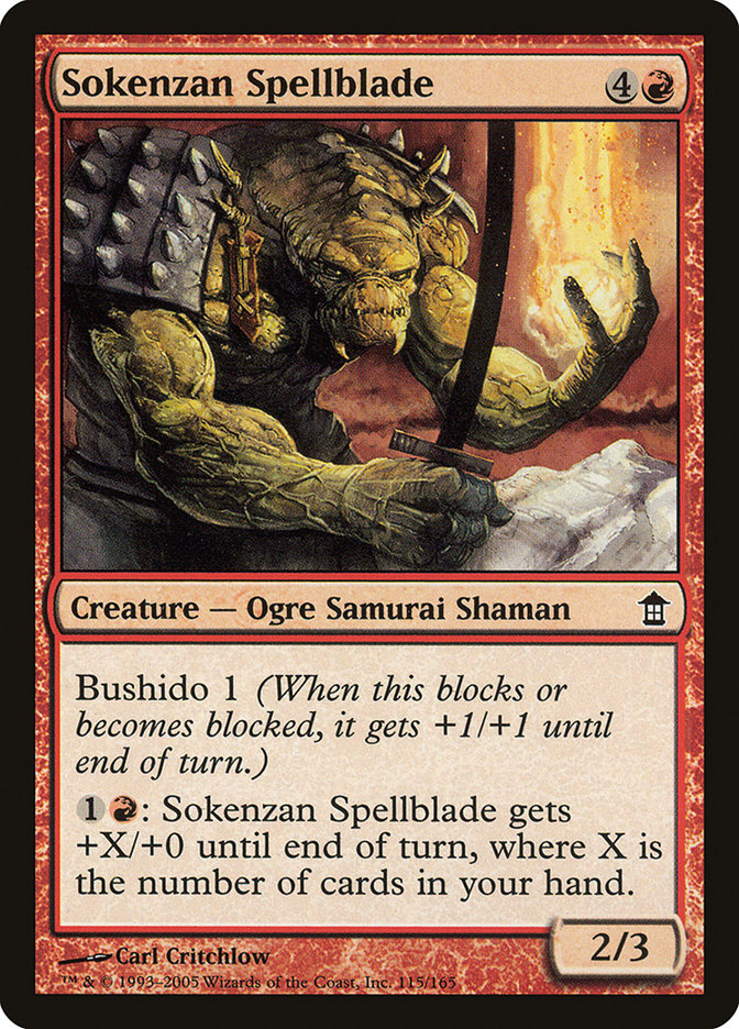 Sokenzan Spellblade [Saviors of Kamigawa] | Fandemonia Ltd