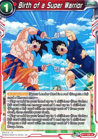 Birth of a Super Warrior (BT11-029) [Vermilion Bloodline] | Fandemonia Ltd