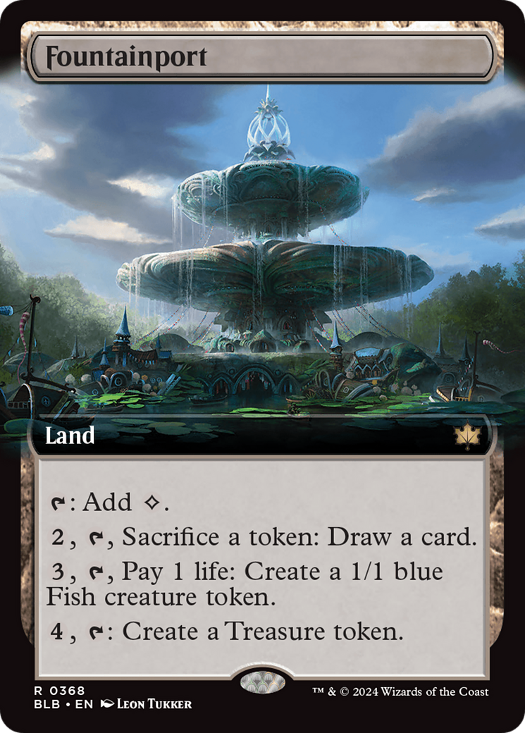 Fountainport (Extended Art) [Bloomburrow] | Fandemonia Ltd