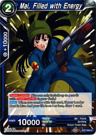 Mai, Filled with Energy (BT7-034) [Assault of the Saiyans] | Fandemonia Ltd