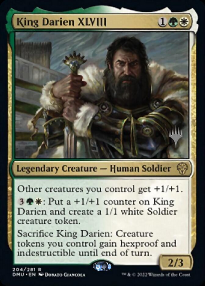 King Darien XLVIII (Promo Pack) [Dominaria United Promos] | Fandemonia Ltd