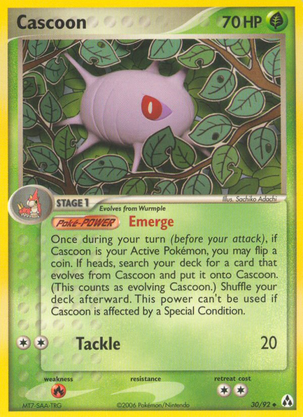 Cascoon (30/92) [EX: Legend Maker] | Fandemonia Ltd