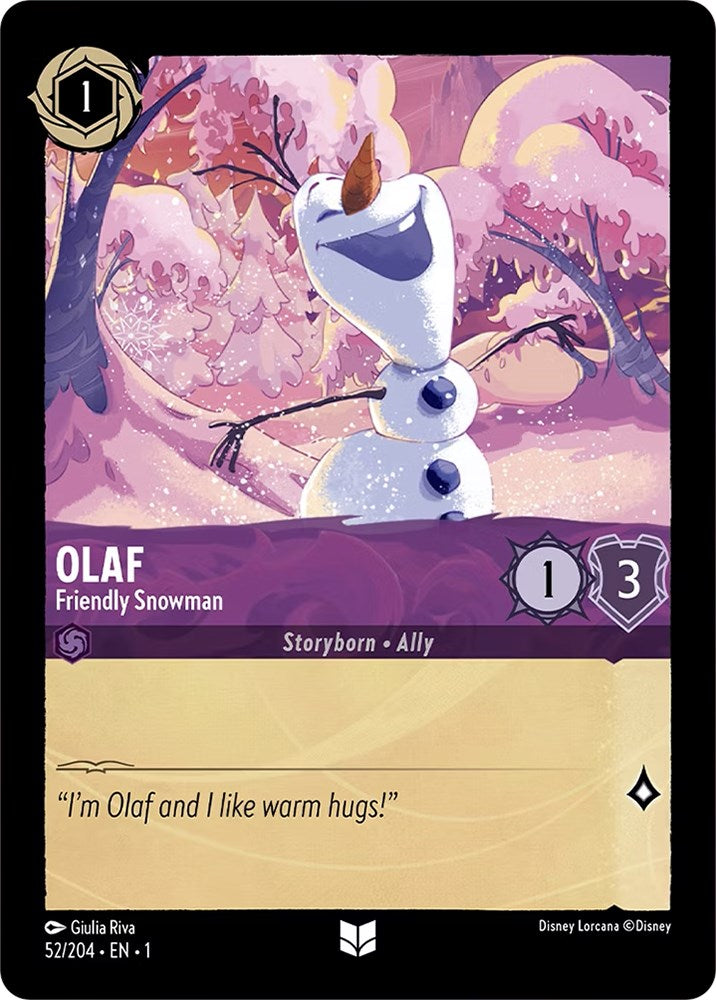 Olaf - Friendly Snowman (52/204) [The First Chapter] | Fandemonia Ltd