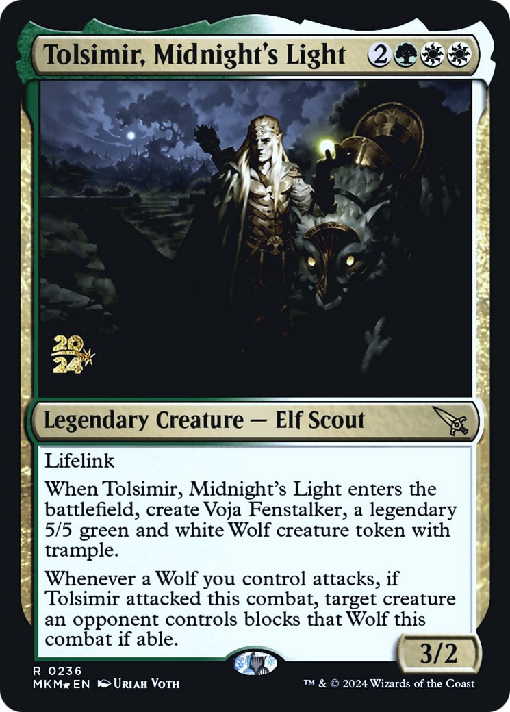 Tolsimir, Midnight's Light [Murders at Karlov Manor Prerelease Promos] | Fandemonia Ltd