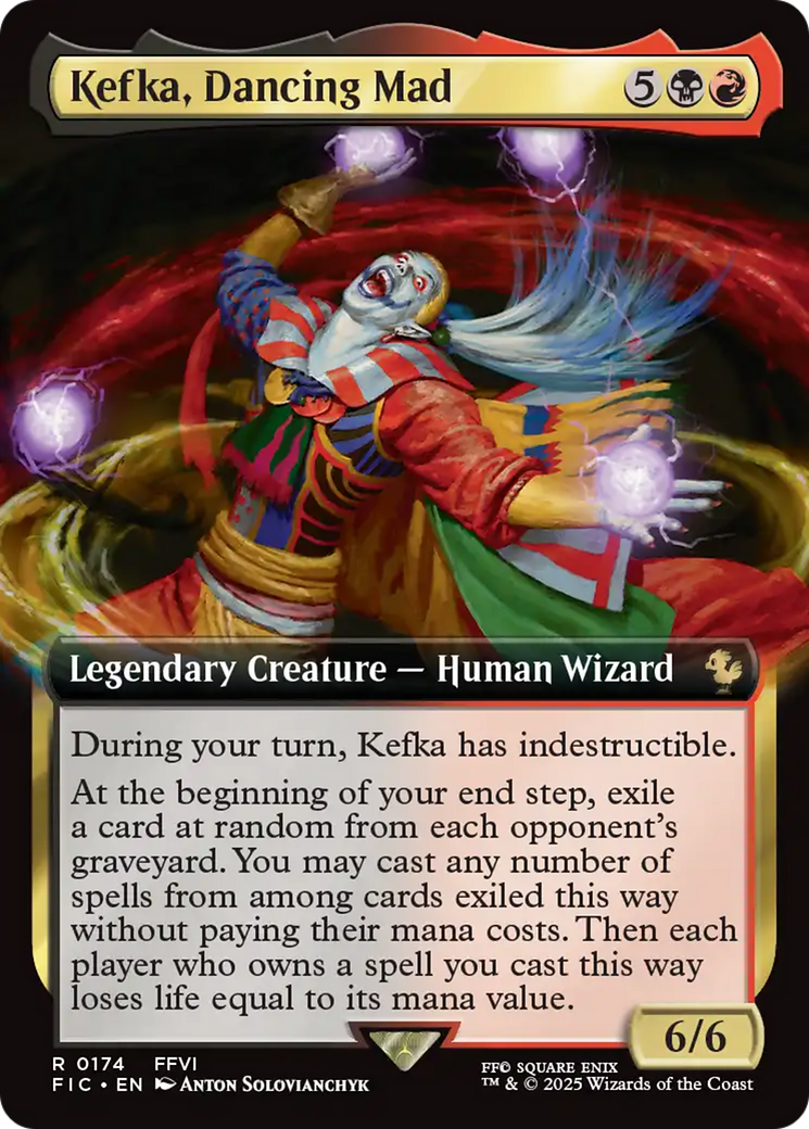 Kefka, Dancing Mad (Extended Art) [FINAL FANTASY Commander] | Fandemonia Ltd