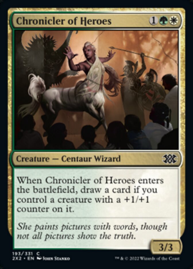 Chronicler of Heroes [Double Masters 2022] | Fandemonia Ltd