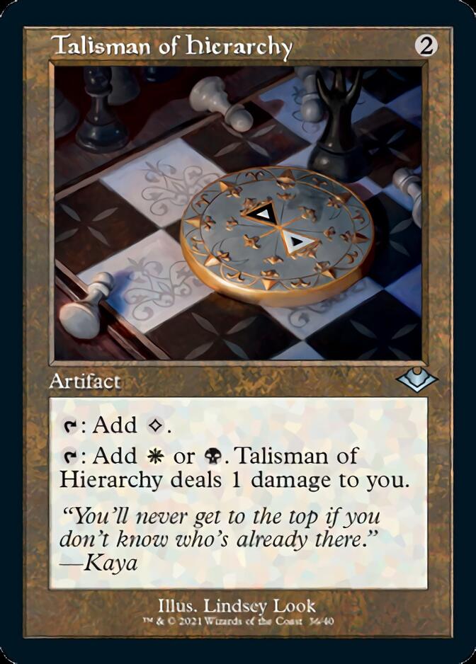Talisman of Hierarchy (Retro) [Modern Horizons] | Fandemonia Ltd