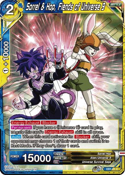 Sorrel & Hop, Fiends of Universe 9 (EB1-061) [Battle Evolution Booster] | Fandemonia Ltd