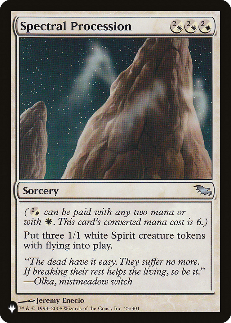 Spectral Procession [The List] | Fandemonia Ltd