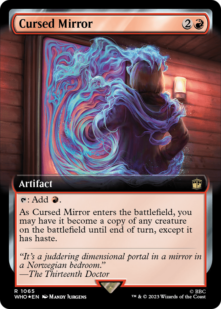 Cursed Mirror (Extended Art) (Surge Foil) [Doctor Who] | Fandemonia Ltd