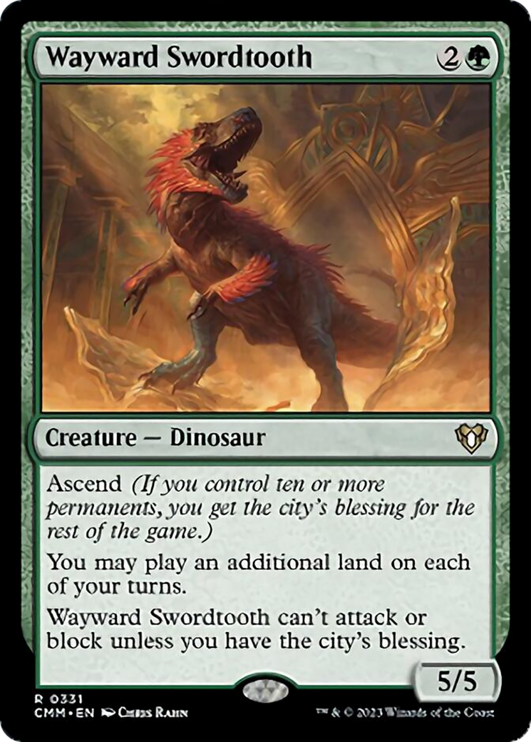 Wayward Swordtooth [Commander Masters] | Fandemonia Ltd