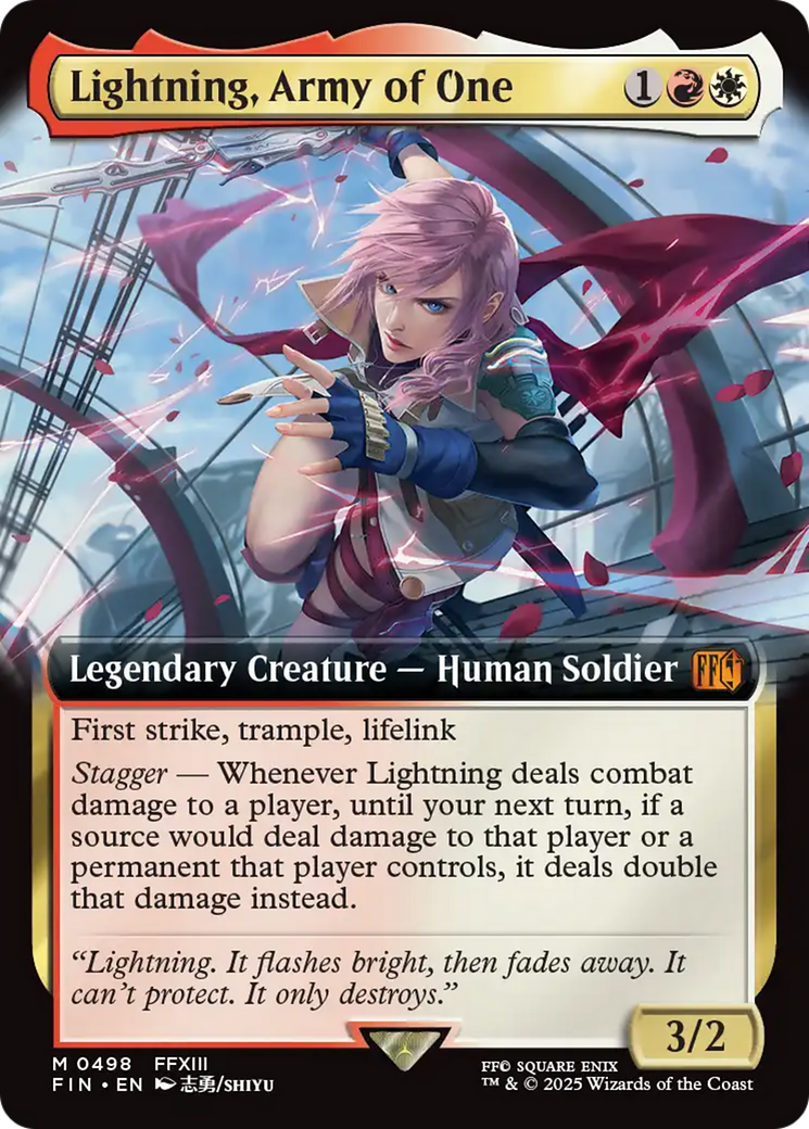 Lightning, Army of One (Extended Art) [FINAL FANTASY] | Fandemonia Ltd