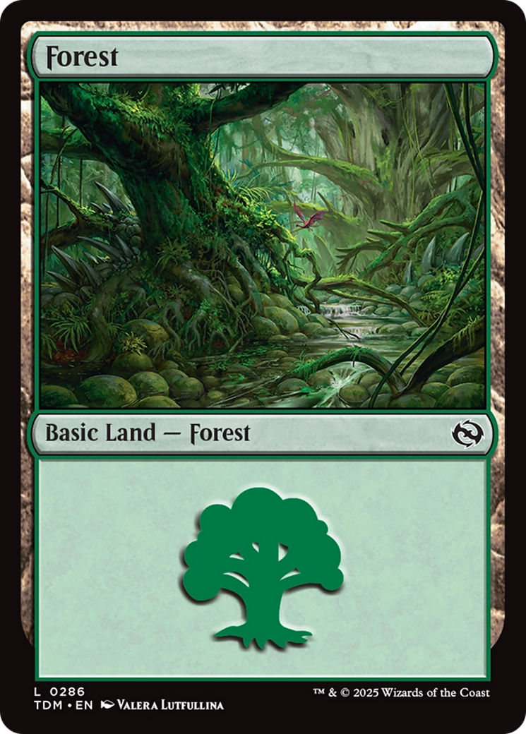 Forest (0286) [Tarkir: Dragonstorm] | Fandemonia Ltd