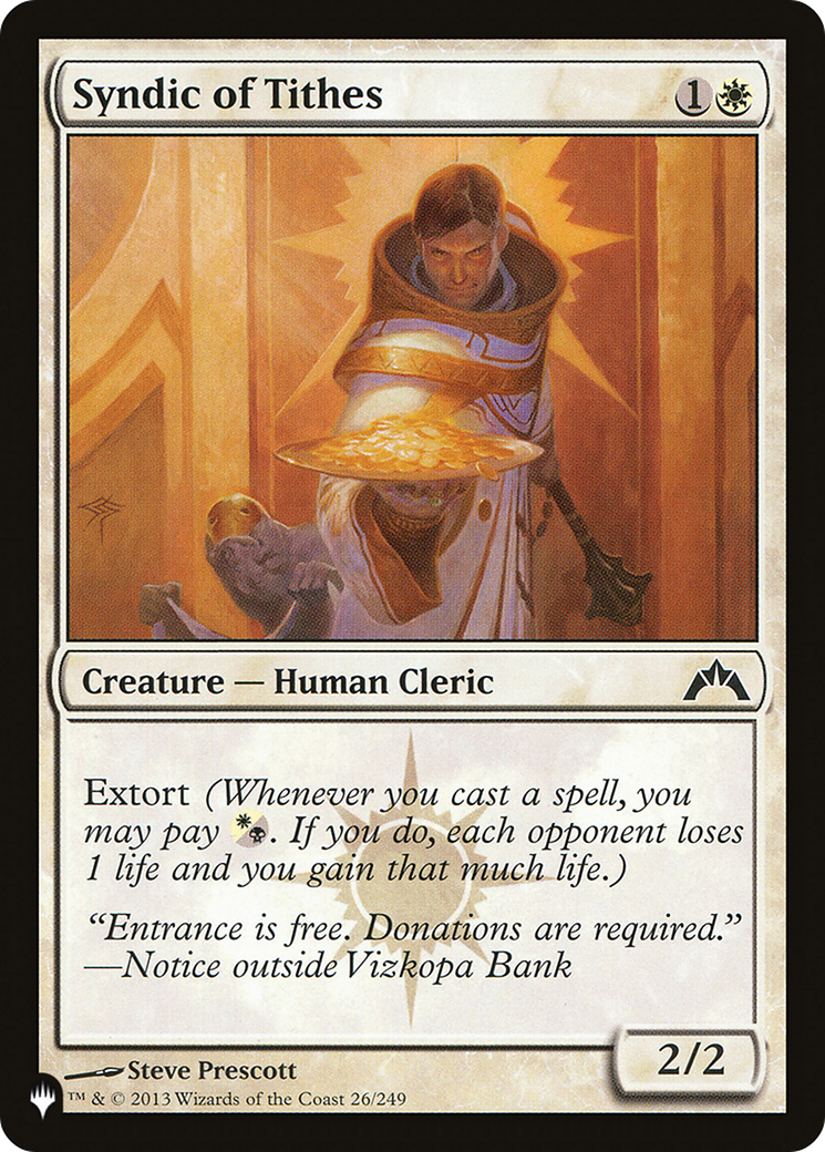 Syndic of Tithes [The List] | Fandemonia Ltd