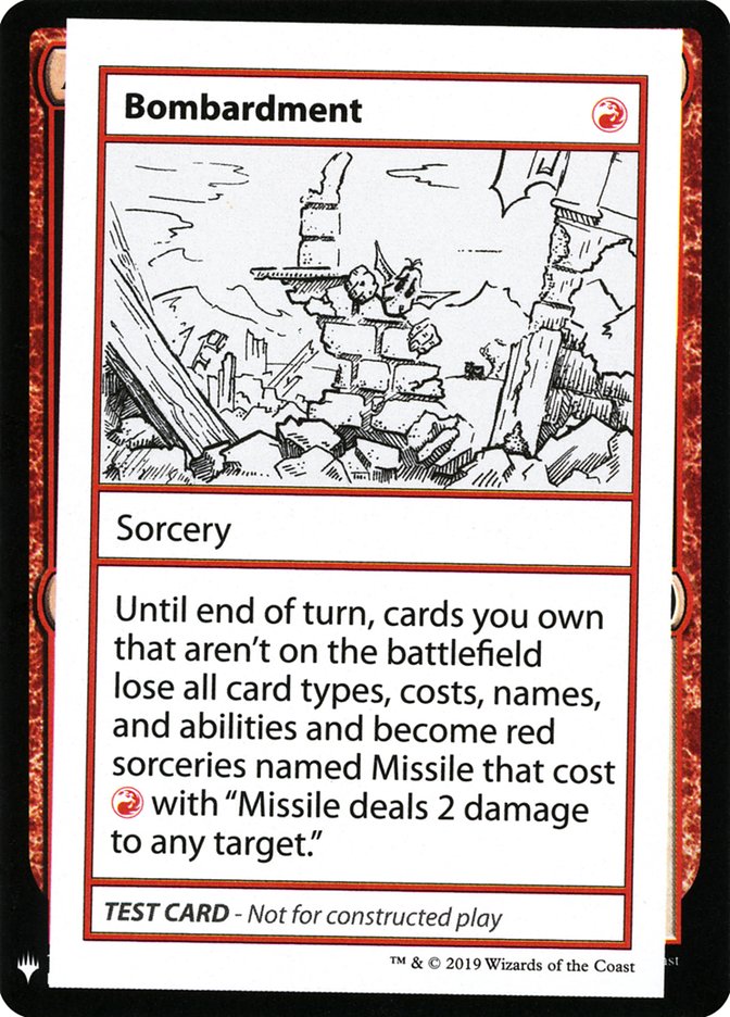 Bombardment [Mystery Booster Playtest Cards] | Fandemonia Ltd