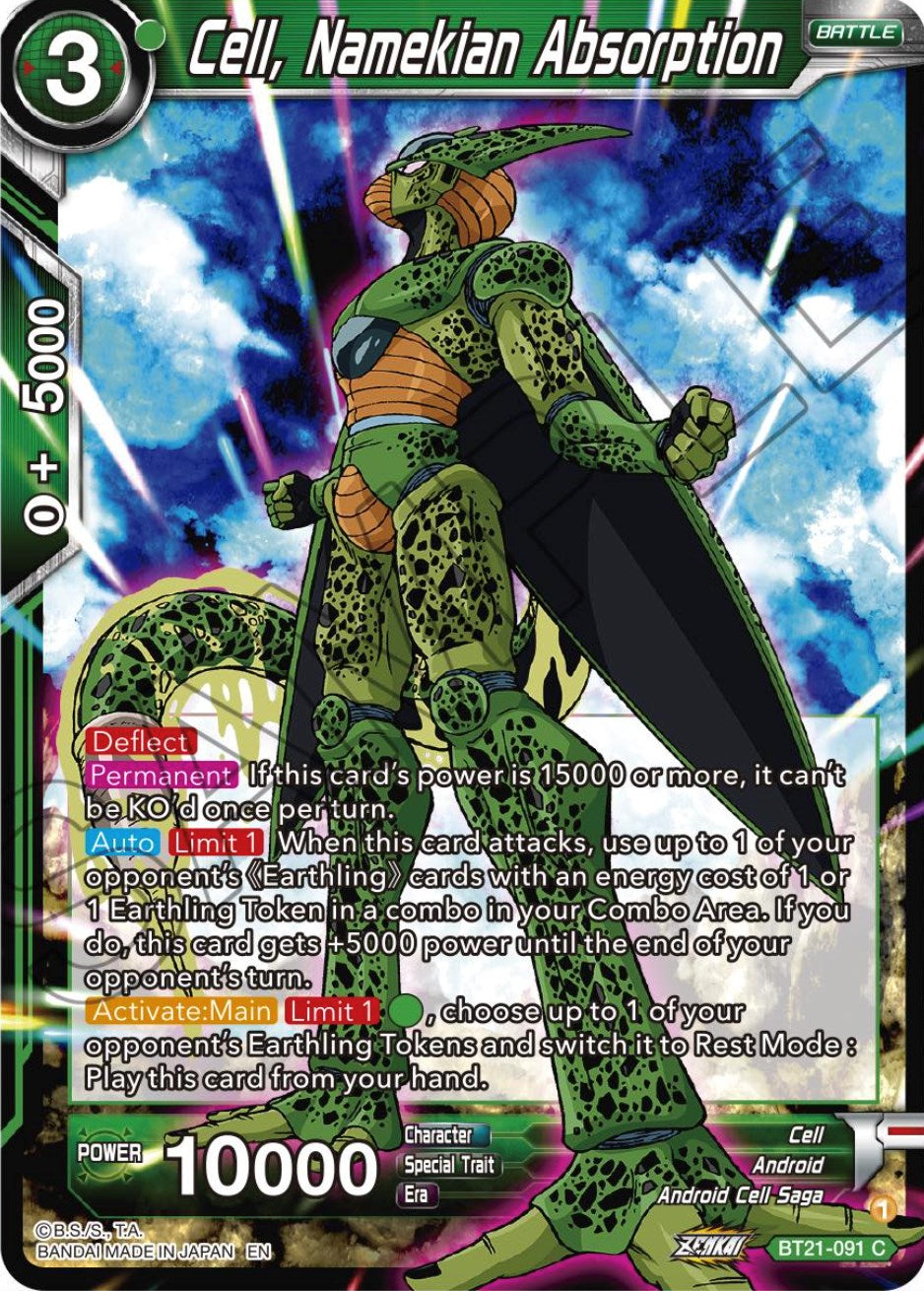 Cell, Namekian Absorption (BT21-091) [Wild Resurgence] | Fandemonia Ltd