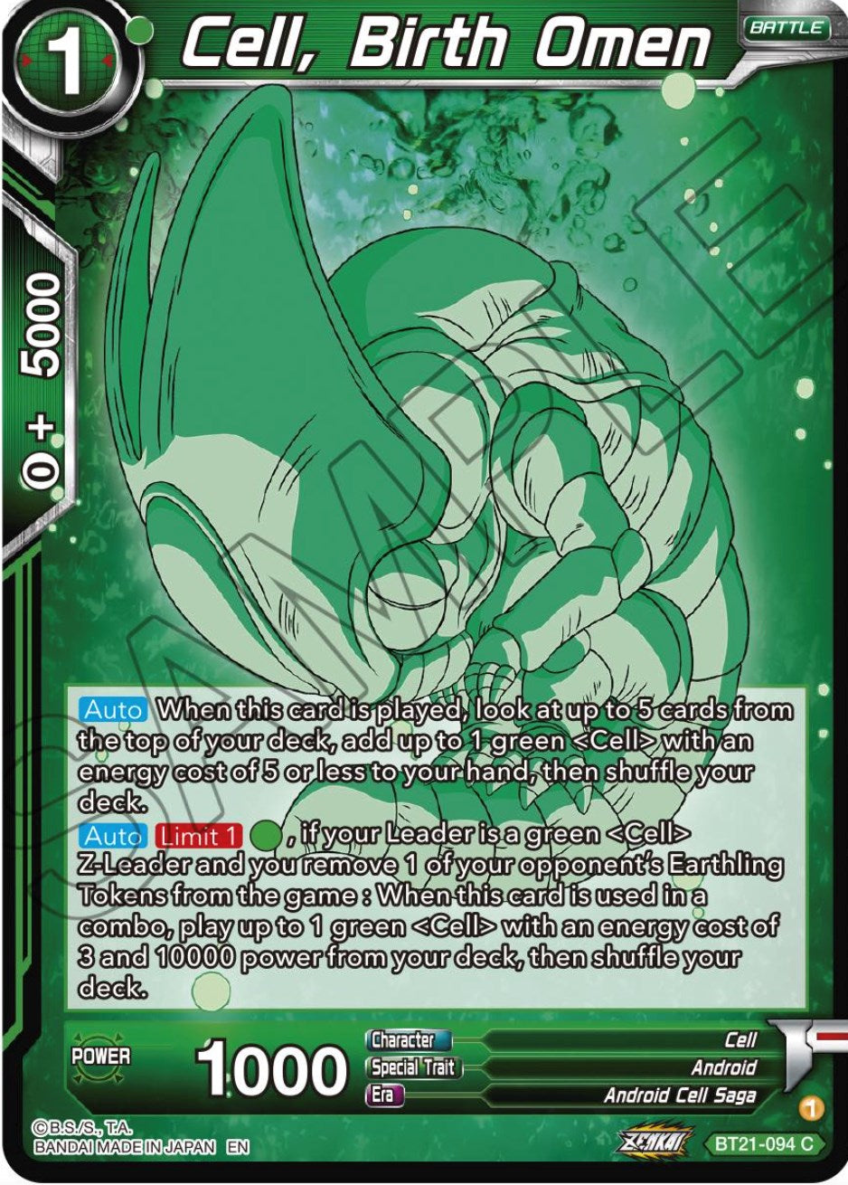 Cell, Birth Omen (BT21-094) [Wild Resurgence] | Fandemonia Ltd