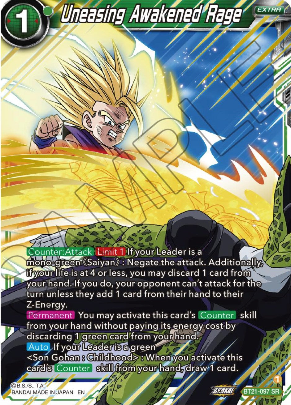 Uneasing Awakened Rage (BT21-097) [Wild Resurgence] | Fandemonia Ltd