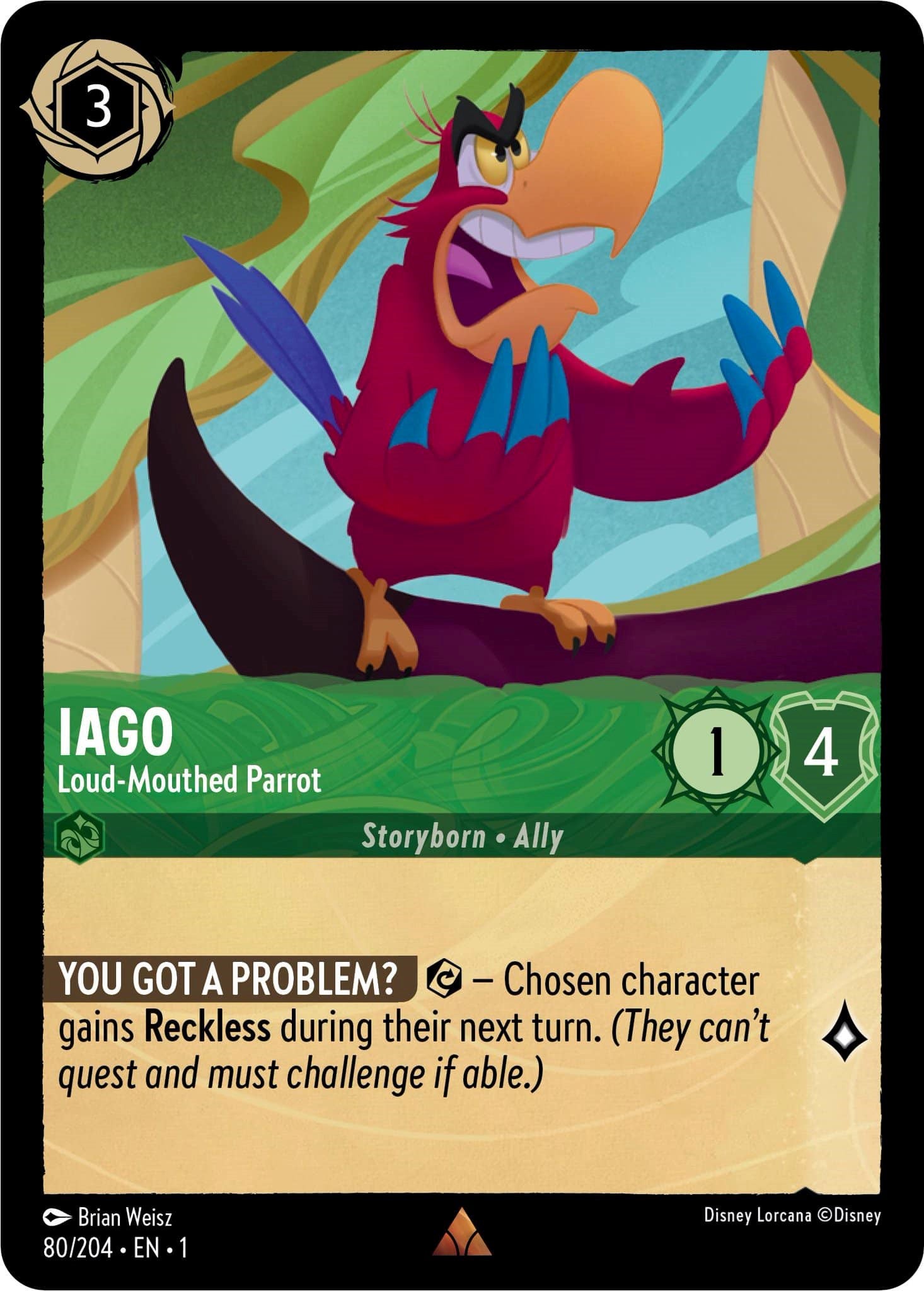 Iago - Loud-Mouthed Parrot (80/204) [The First Chapter] | Fandemonia Ltd