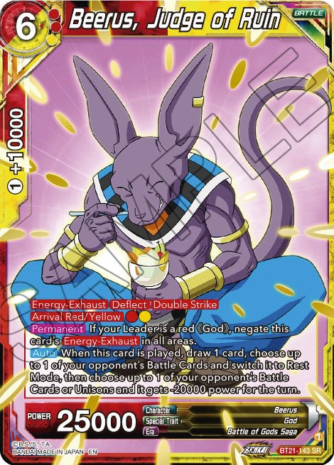Beerus, Judge of Ruin (BT21-143) [Wild Resurgence] | Fandemonia Ltd