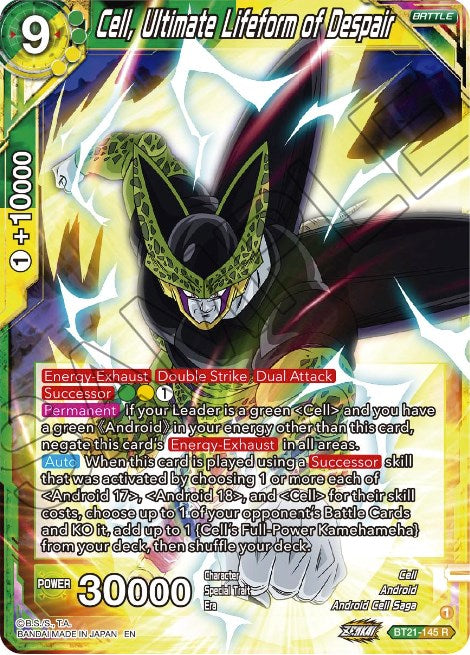Cell, Ultimate Lifeform of Despair (BT21-145) [Wild Resurgence] | Fandemonia Ltd