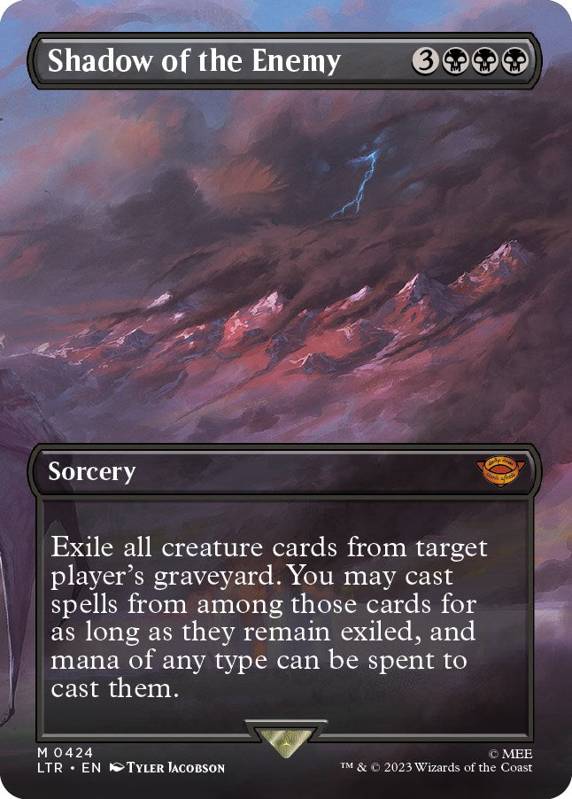 Shadow of the Enemy (Borderless Alternate Art) [The Lord of the Rings: Tales of Middle-Earth] | Fandemonia Ltd