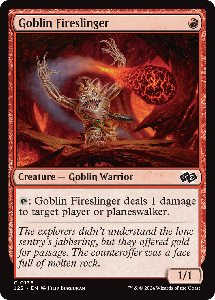 Goblin Fireslinger [Foundations Jumpstart] | Fandemonia Ltd