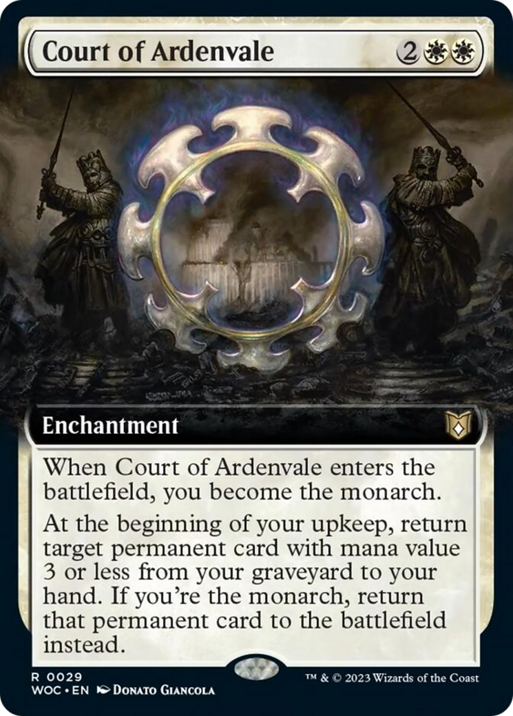 Court of Ardenvale (Extended Art) [Wilds of Eldraine Commander] | Fandemonia Ltd