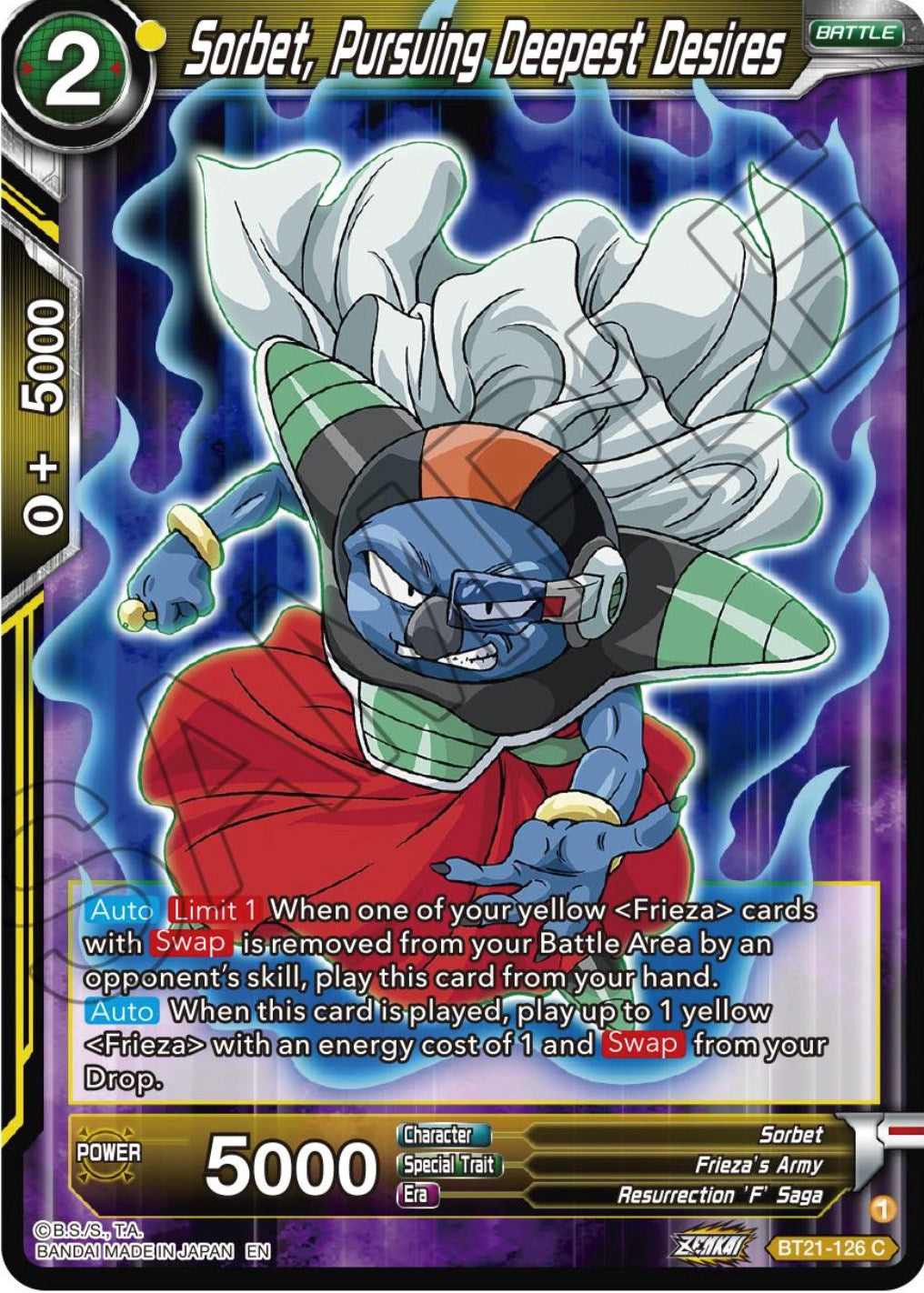 Sorbet, Pursuing Deepest Desires (BT21-126) [Wild Resurgence] | Fandemonia Ltd