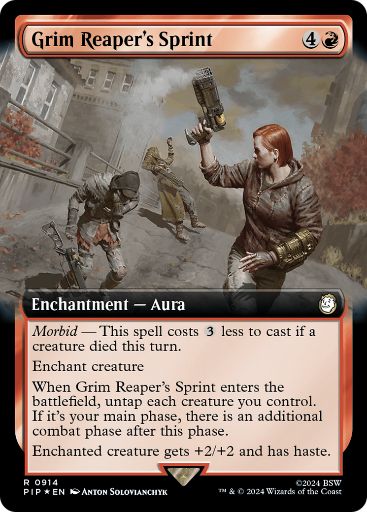 Grim Reaper's Sprint (Extended Art) (Surge Foil) [Fallout] | Fandemonia Ltd
